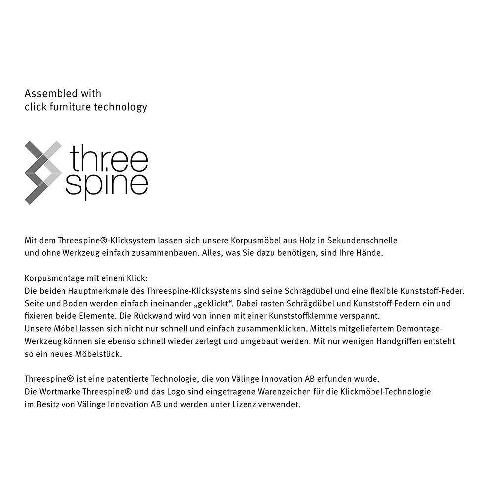 Hammerbacher Akustik-Türen Easyline, 1 OH, Magnetverschluss, Vlies, grau-meliert-4