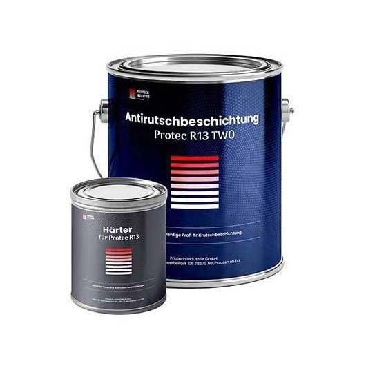 Antirutschbeschichtung Protec TWO, Rutschhemmung R13, anthrazit, 5 kg-0