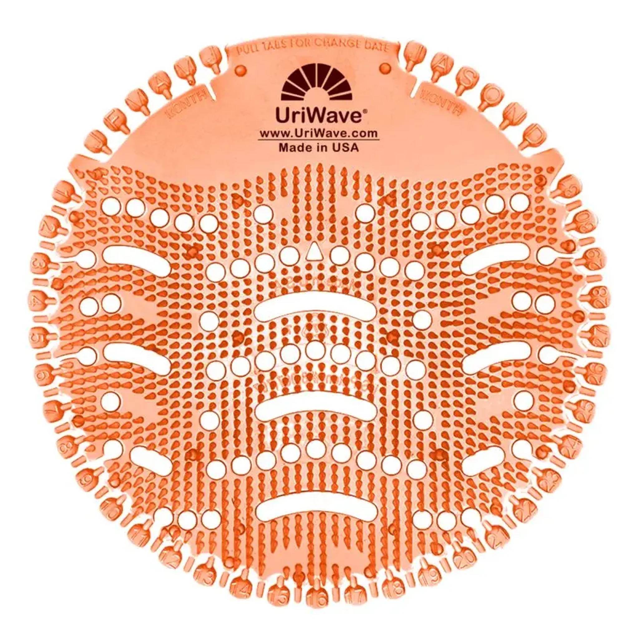 UriWave Urinalsieb Mango (Farbe Orange), Packung mit 10 Stk.