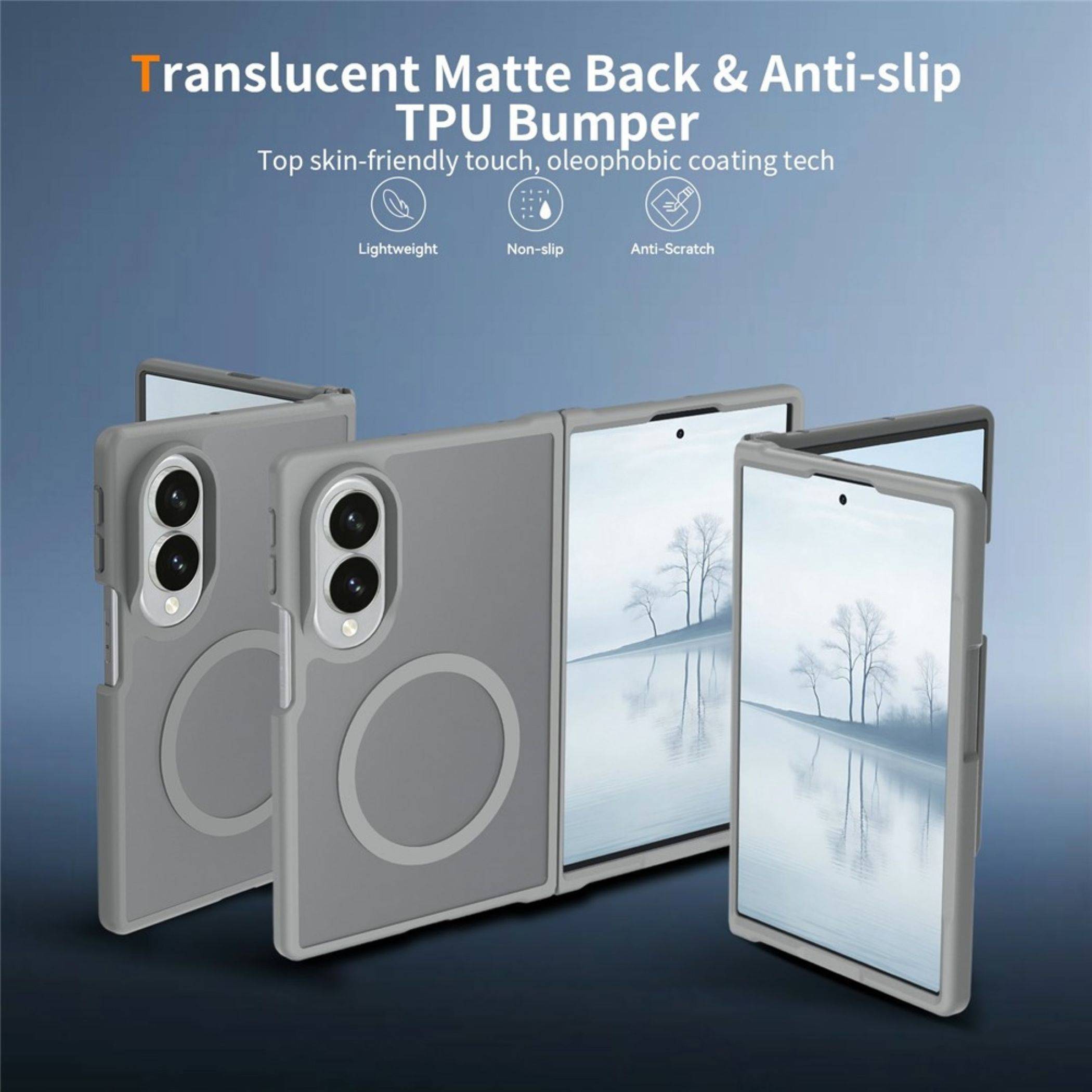 MagSafe Hülle + 2x Schutzglas + 2x Folie für Samsung Galaxy Z Fold8 5G Case Set-3