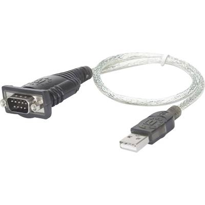 Manhattan USB 1.1 Adapter [1x D-SUB-Stecker 9pol. - 1x USB 1.1 Stecker A] 151801 vergoldete Steckkontakte
