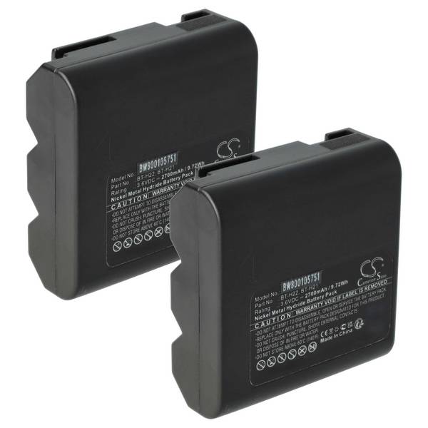 vhbw 2x Akku kompatibel mit Sharp VL-E665U, VL-E660U, VL-E660S, VL-E680 | für VL-E66U, VL-E66S, VL-E66H Videokamera
