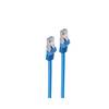 RJ45 Patchkabel m. CAT 7 Rohkabel PIMF blau 0,5m
