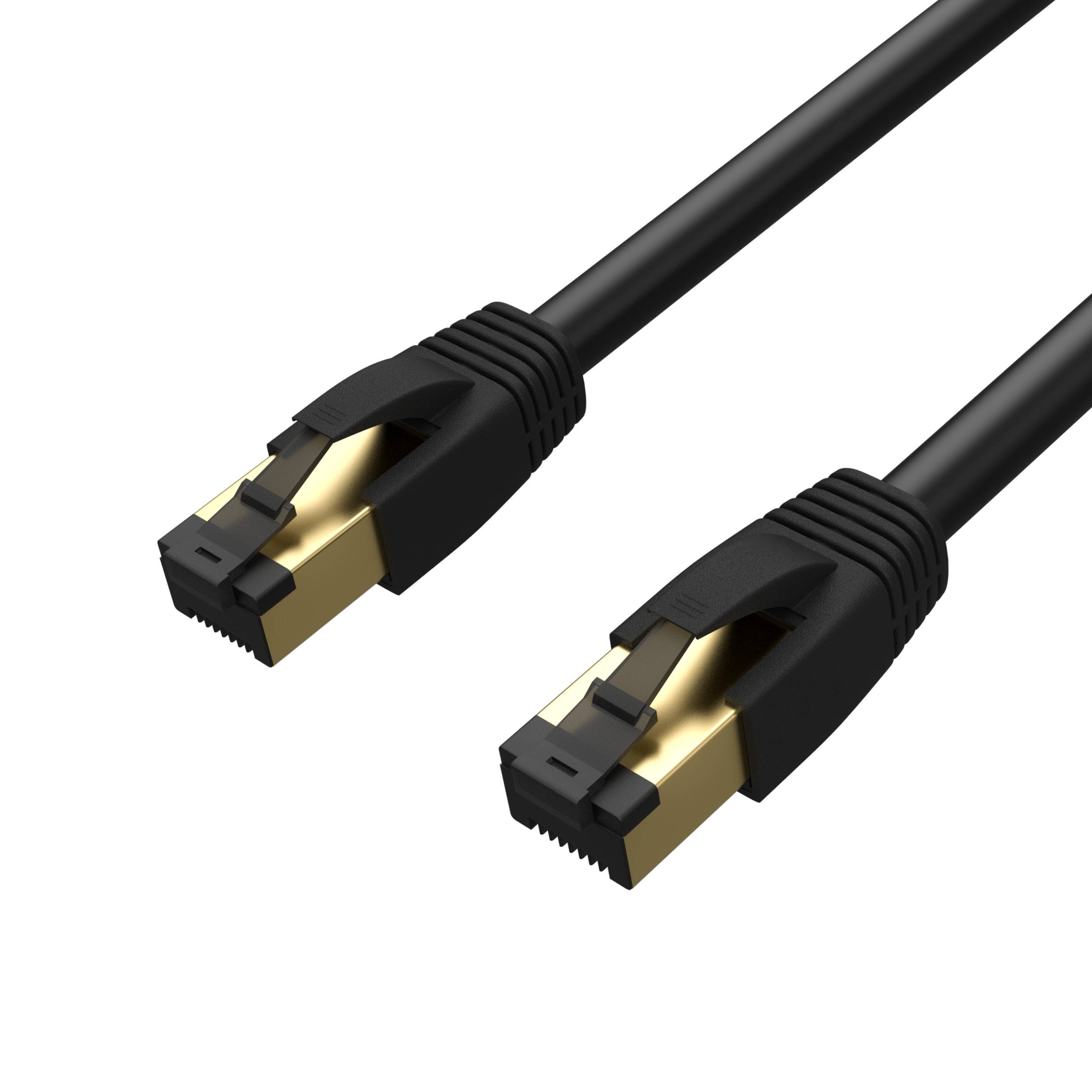 Patchkabel cat 8.1 F/FTP PIMF LSZH schwarz 15,0m-0