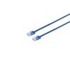 Patchkabel-Flachkabel U/UTP cat. 6 slim blau 0,25m