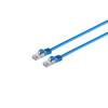 RJ45 Patchkabel m. CAT 7 Rohkabel PIMF blau 1m