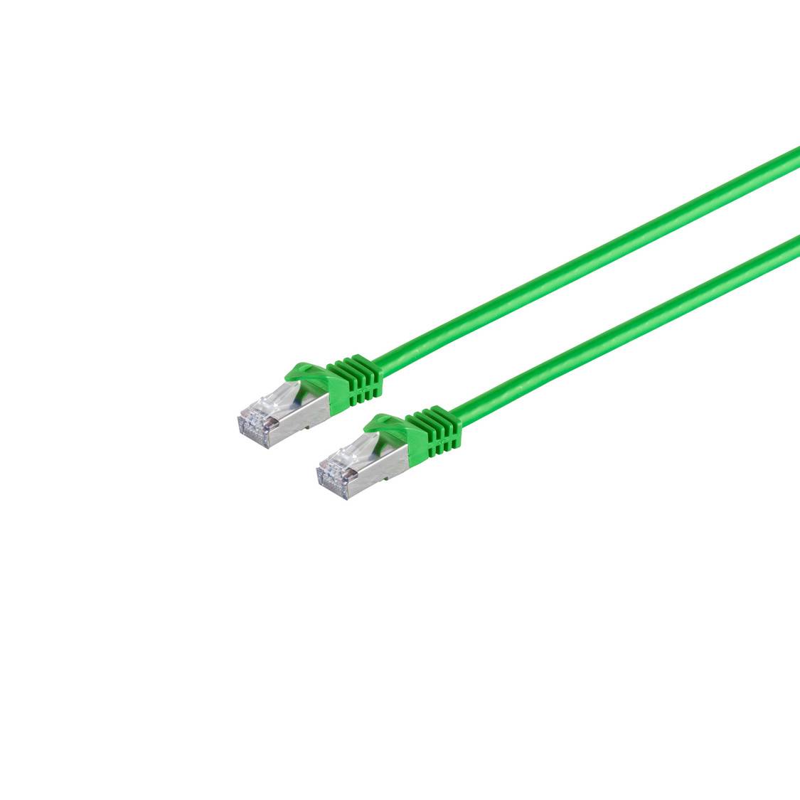 RJ45 Patchkabel m. CAT 7 Rohkabel PIMF grün 30m-0