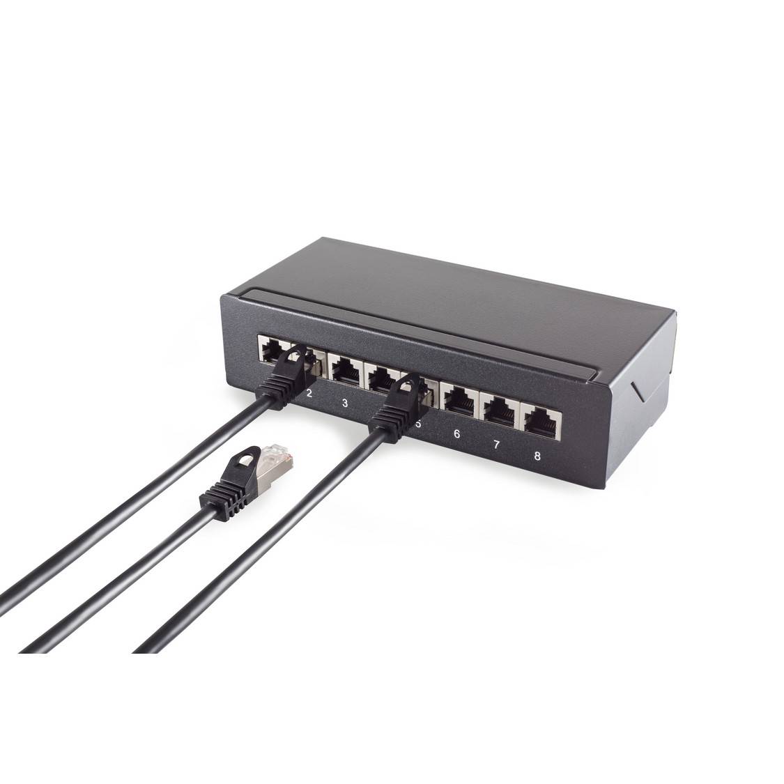 RJ45 Patchkabel m. CAT 7 Rohkabel PIMF weiß 0,25m-1