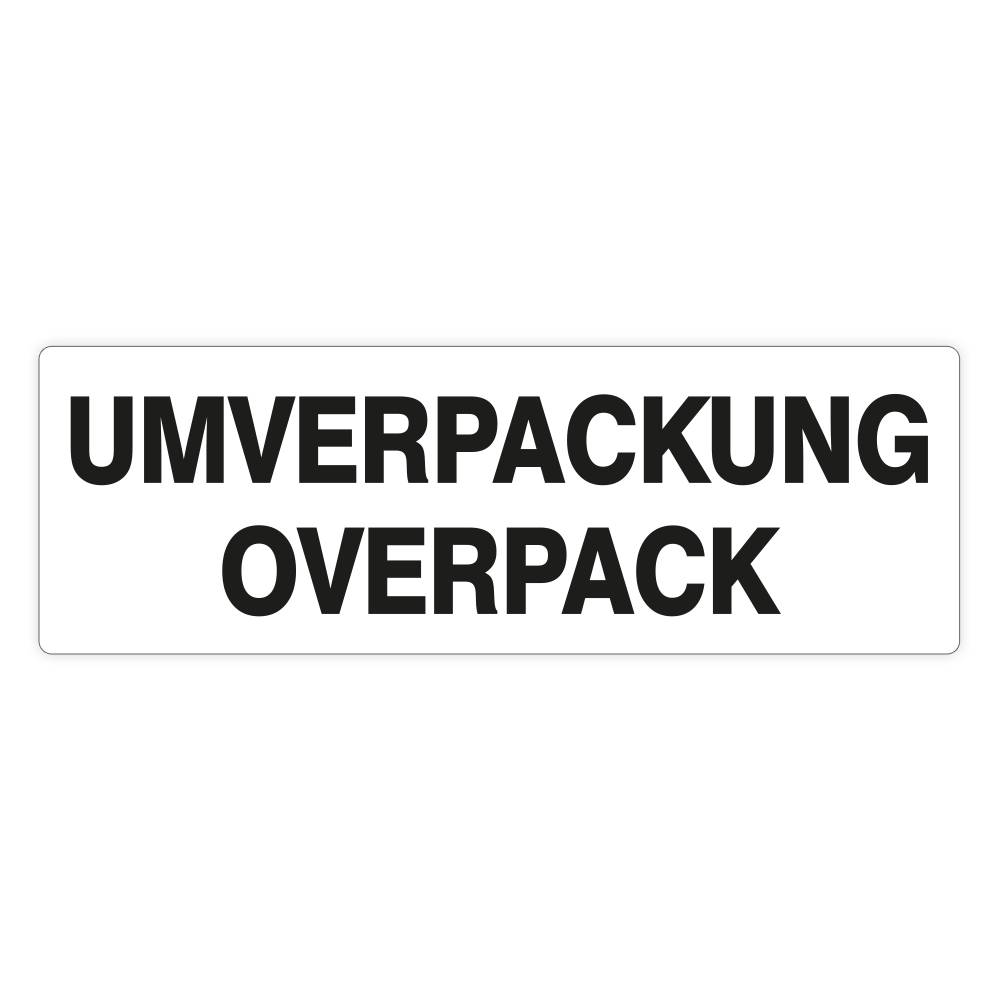 Etikett - UMVERPACKUNG / OVERPACK, Folie selbstklebend, 150 x 50 mm, 500 St./ Rolle-0