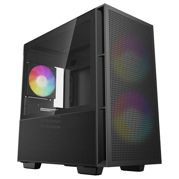 Deepcool CH360, PC, Schwarz, micro ATX, Mini-ITX, ABS, SPCC, Multi, Taschenlüfter