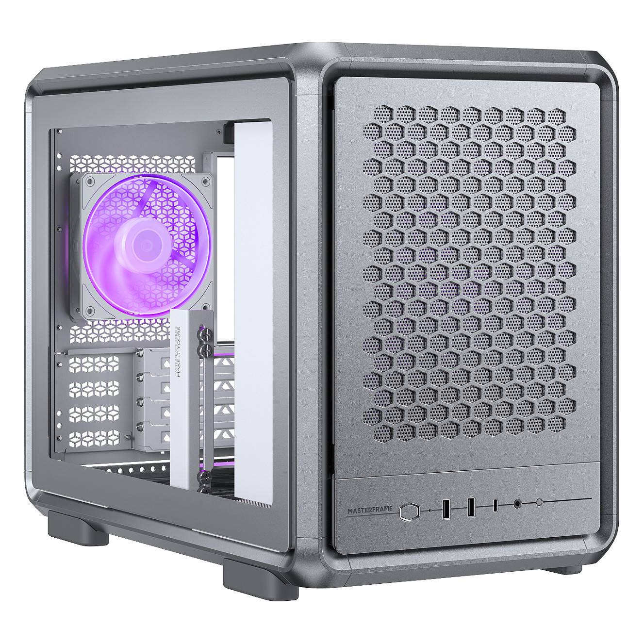 Cooler Master MasterFrame 400 Mesh Silver - Midi/Minitower - ATX-0