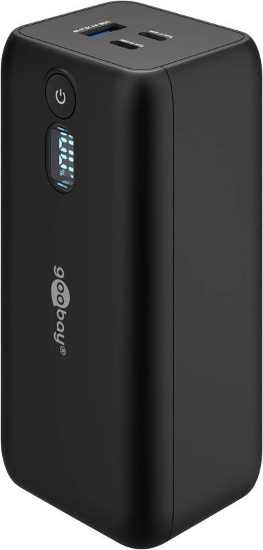 Goobay Laptop Powerbank 20000 mAh, 2x USB-C & 1x USB-A, 65 W Power Delivery/Quick Charge, externe Batterie für Laptops-0