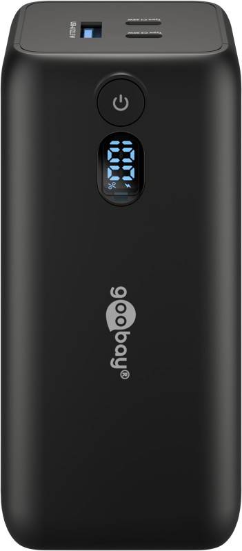 Goobay Laptop Powerbank 20000 mAh, 2x USB-C & 1x USB-A, 65 W Power Delivery/Quick Charge, externe Batterie für Laptops-1