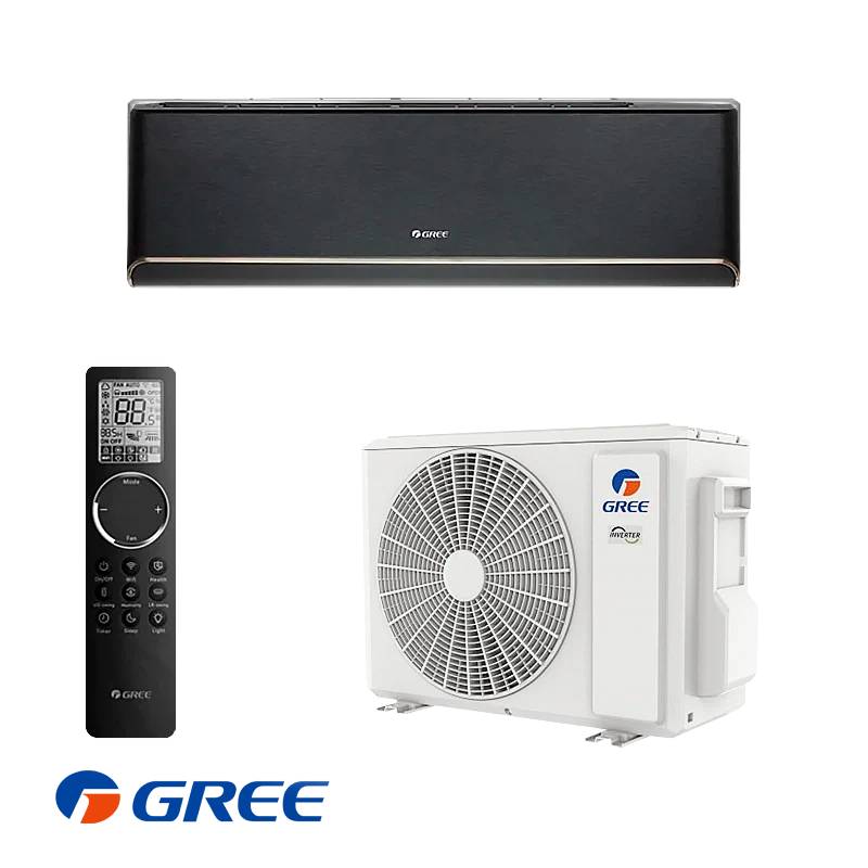 Gree Airy GWH12AVCXD-K6DNA1A Inverter-Klimaanlage – Schwarz, 12.000 BTU, Wi-Fi, A+++/A++, UV-C, bis 24 m²-0