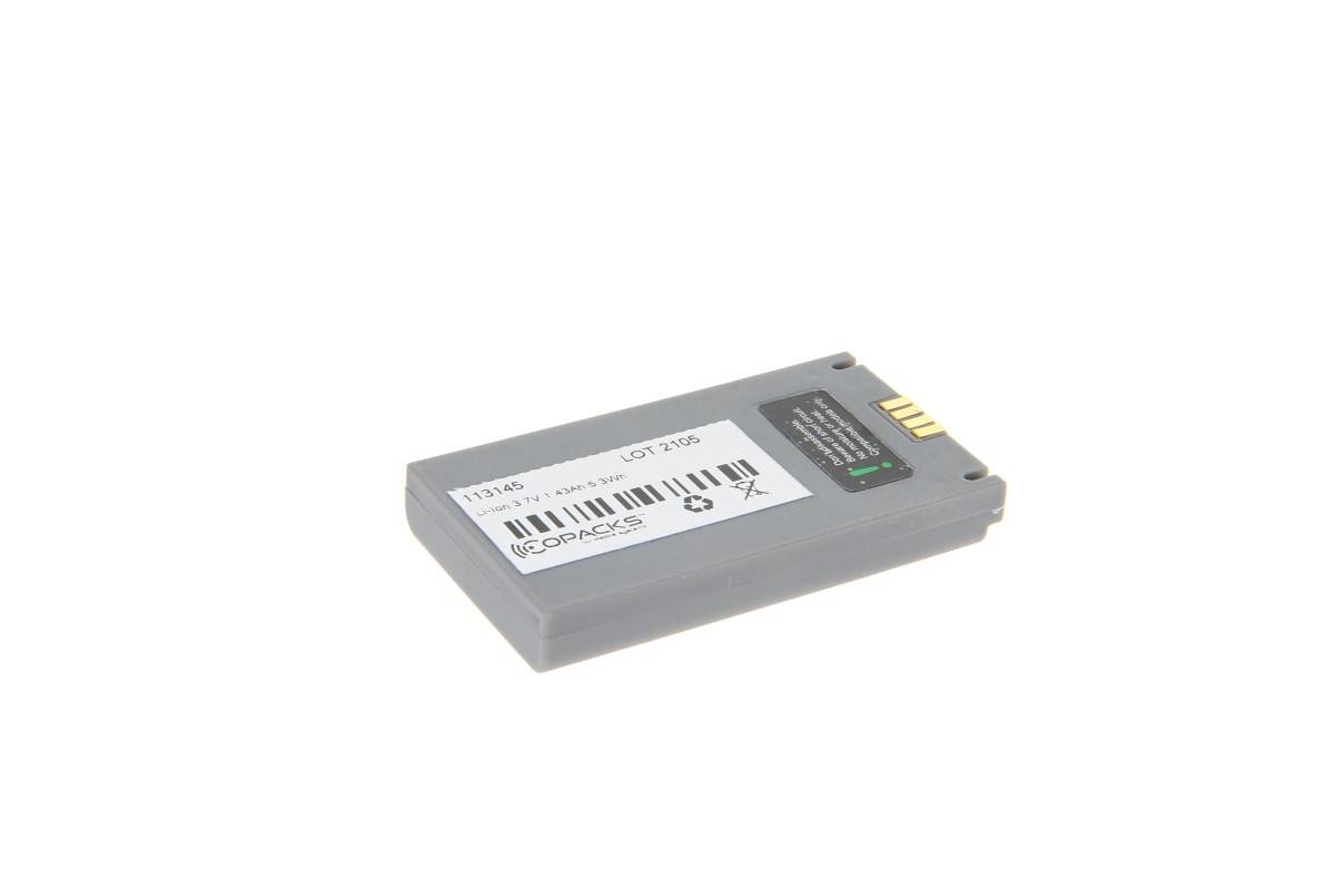 CoPacks Li-Ion Akku für Datalogic Memor X3 Typ: 94ACC0083 - 3,7 V 1430 mAh 64,3x36,4x9,4 mm-0