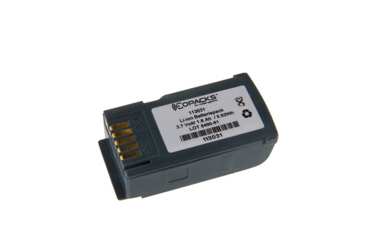 CoPacks Li-Ion Akku passend für Denso/ Nippon BHT7000, BHT7500 Typ B-70L - 3,6 V 1600 mAh 63,3x32x18,8 mm-0
