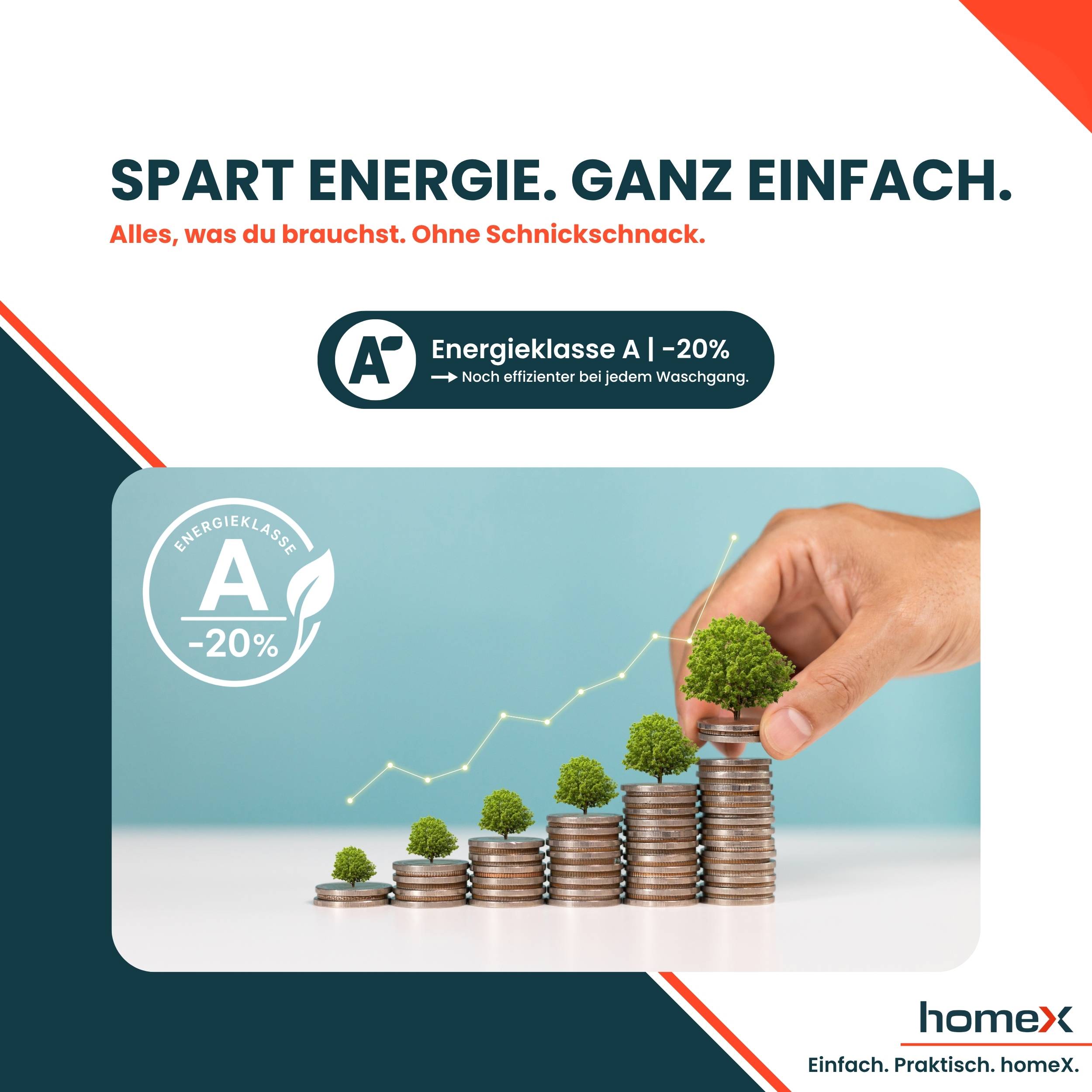 homeX WF812W1A-W Waschmaschine 8kg, Frontlader - 1.200 U/Min, Dampffunktion, Inverter Motor, Nachlegefunktion, weiß-4