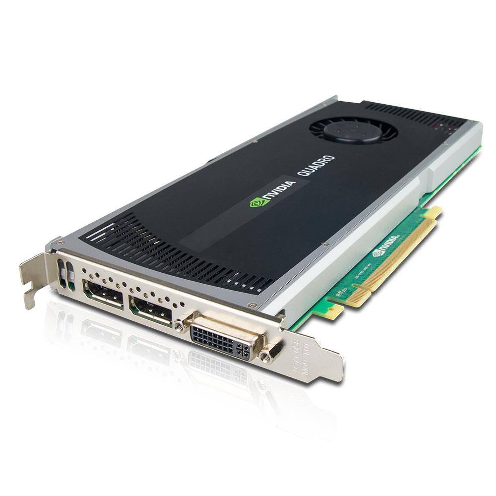 Fujitsu Quadro 4000 Grafikkarte (2GB, PCIe x16, aktiv, WQXGA 2560x1600, CUDA, DVI-I, 2x DisplayPort)-1