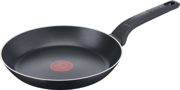 TEFAL Easy Cook & Clean B55504 Pfanne 24cm, B55504, Rund, Allzweckpfanne, Schwarz, Titan, Aluminium, Thermo-Punkt