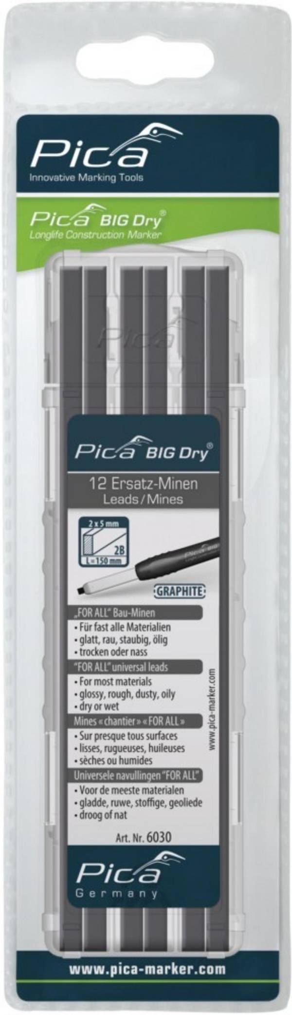 Pica-Marker BIG DRY Ersatzminen-Set 6030 (VE12)