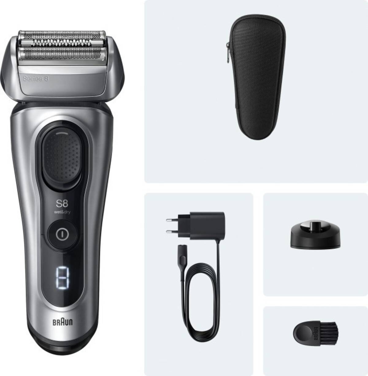 BRAUN Rasierer 8617s 554404 Silber 8700216554404-0