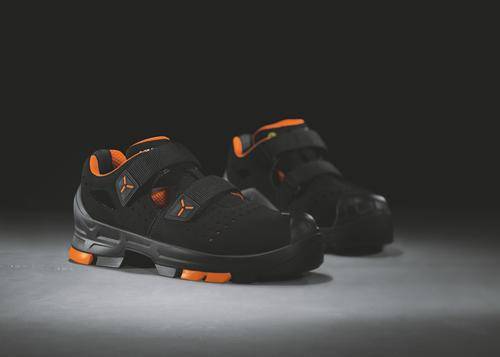 uvex 2 Sandalen S1P 65001 schwarz, orange Weite 10 Größe 43-1