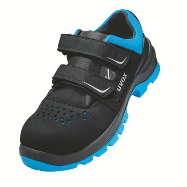 uvex 2 xenova® Sandalen S1P 95531 schwarz, blau Weite 10 Größe 43