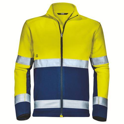 Fleecejacke uvex Construction gelb, warngelb XL-0