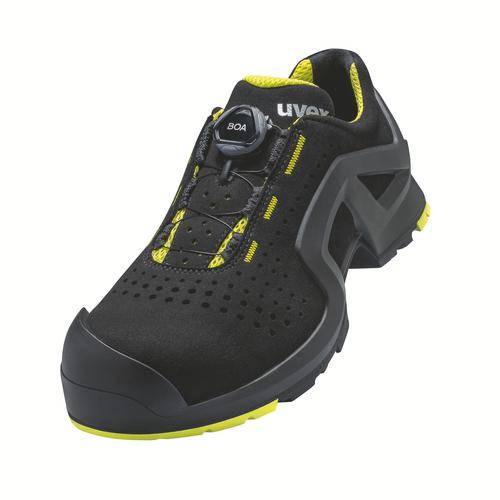uvex 1 support Halbschuhe S1P 65683 schwarz, gelb Weite 12 Größe 46-0
