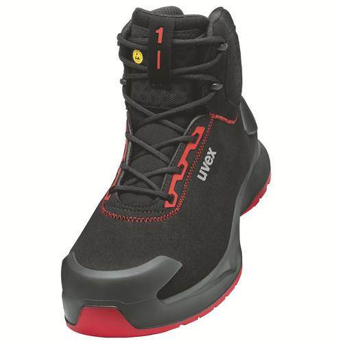 uvex 1 x-craft Stiefel S3L 68041 schwarz, rot Weite 10 Größe 45-0