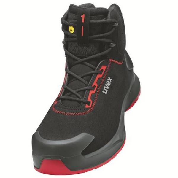 uvex 1 x-craft Stiefel S3L 68041 schwarz, rot Weite 10 Größe 45