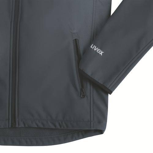 Softshelljacke uvex suXXeed craft grau, anthrazit L-1