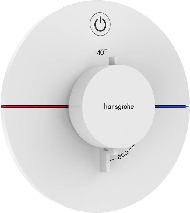 hansgrohe ShowerSelect Comfort S Thermostat Unterputz für 1 Verbraucher, Mattweiß-0