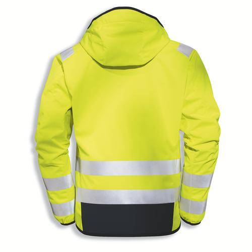 Softshelljacke uvex protection flash gelb, grau, warngelb 5XL-1