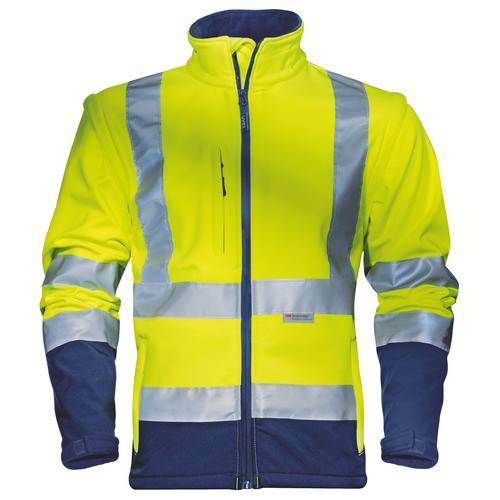 Softshelljacke uvex protection flash gelb, warngelb L