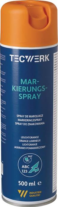 Markierungsspray leuchtorange 500ml Spraydose TECWERK-0