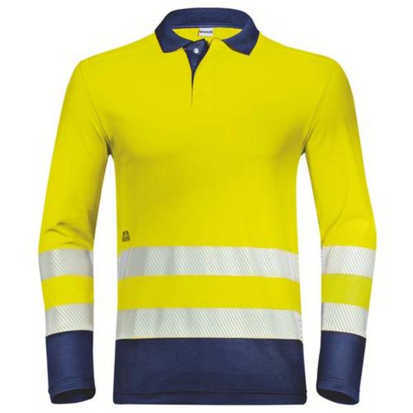 Poloshirt uvex Construction gelb, warngelb 4XL