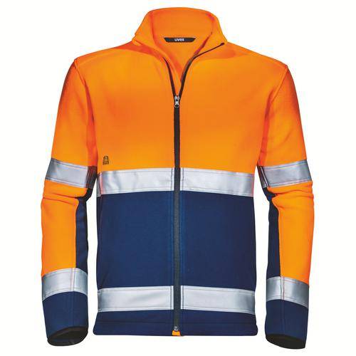 Fleecejacke uvex Construction orange, warnorange M-0