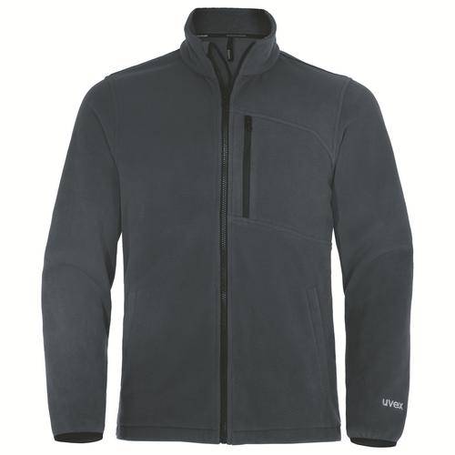 Fleecejacke uvex suXXeed craft grau, anthrazit 4XL