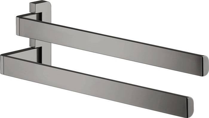Doppel-Handtuchhalter AXOR UNIVERSAL einzeln schwenkbar polished black chrome-0