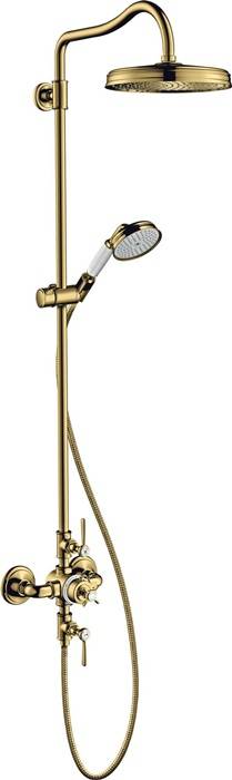 Showerpipe AXOR MONTREUX DN 15 m Therm. u 1jet Kopfbr pol. go opt-0