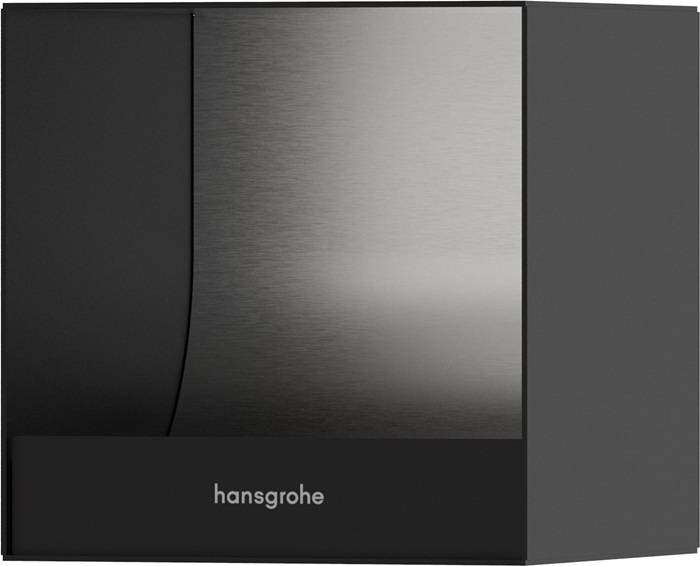 Hansgrohe XtraStoris Original Einbau Toilettenpapierhalter 150x150x140mm, Mattschwarz-0
