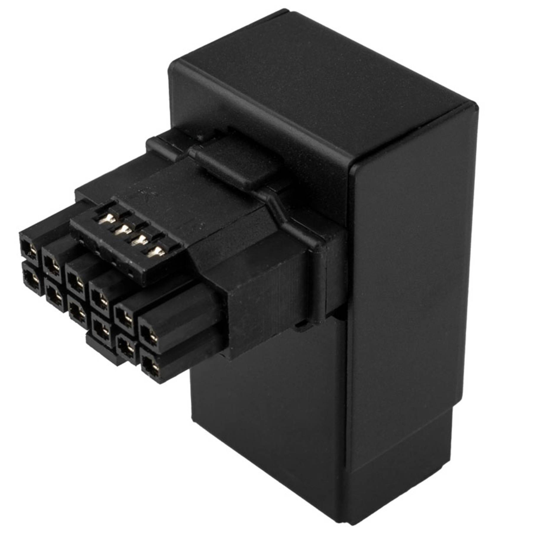 Kolink Core Pro 12V-2x6 90 Grad Adapter - Typ 1, schwarz Kabel &-0