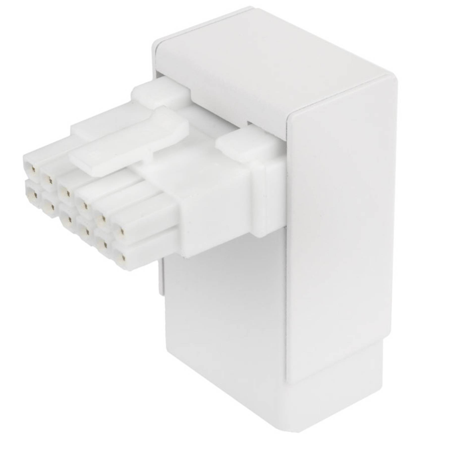 Kolink Core Pro 12V-2x6 90 Degree Adapter - Typ 2, weiß Kabel &-0