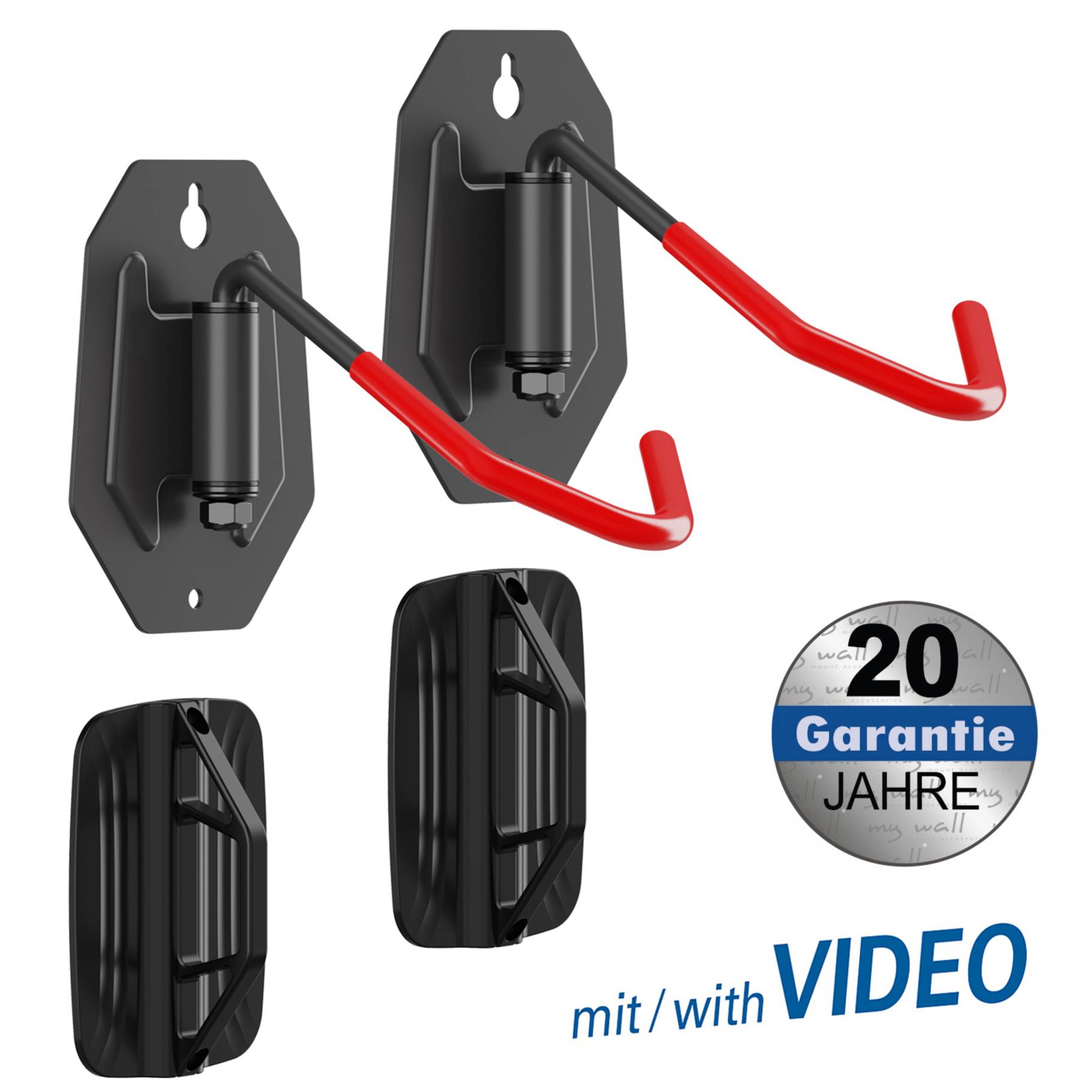 my wall Bicycle wall mount, vertical & horizontal, tyre width 45 mm, load capacity up to 30 kg-0