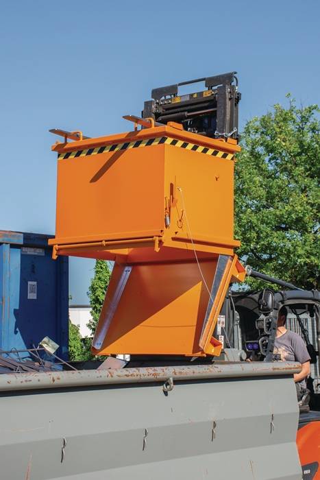 Bauer Klappbodenbehälter SB 500, feuerverzinkt-2