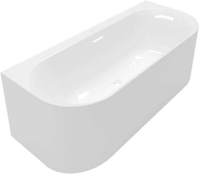 VB Vorwand-Badewanne Loop&Friends LOF 1800x800x600mm OVAL Weiß Alpin-0