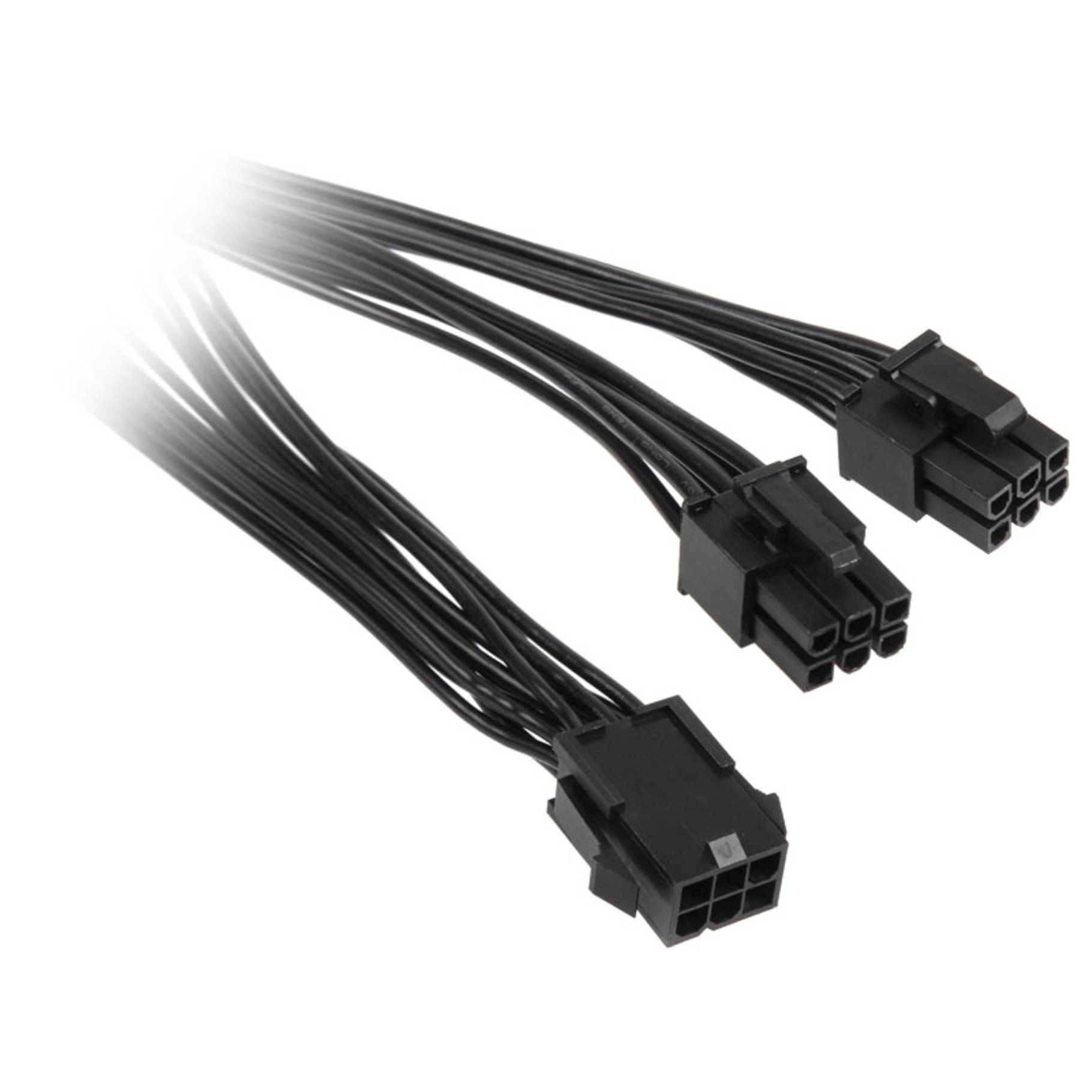 Kolink Adapter 6-Pin-PCIe auf 2x 6-Pin-PCIe-Stecker, schwarz, 15cm Kabel &-0