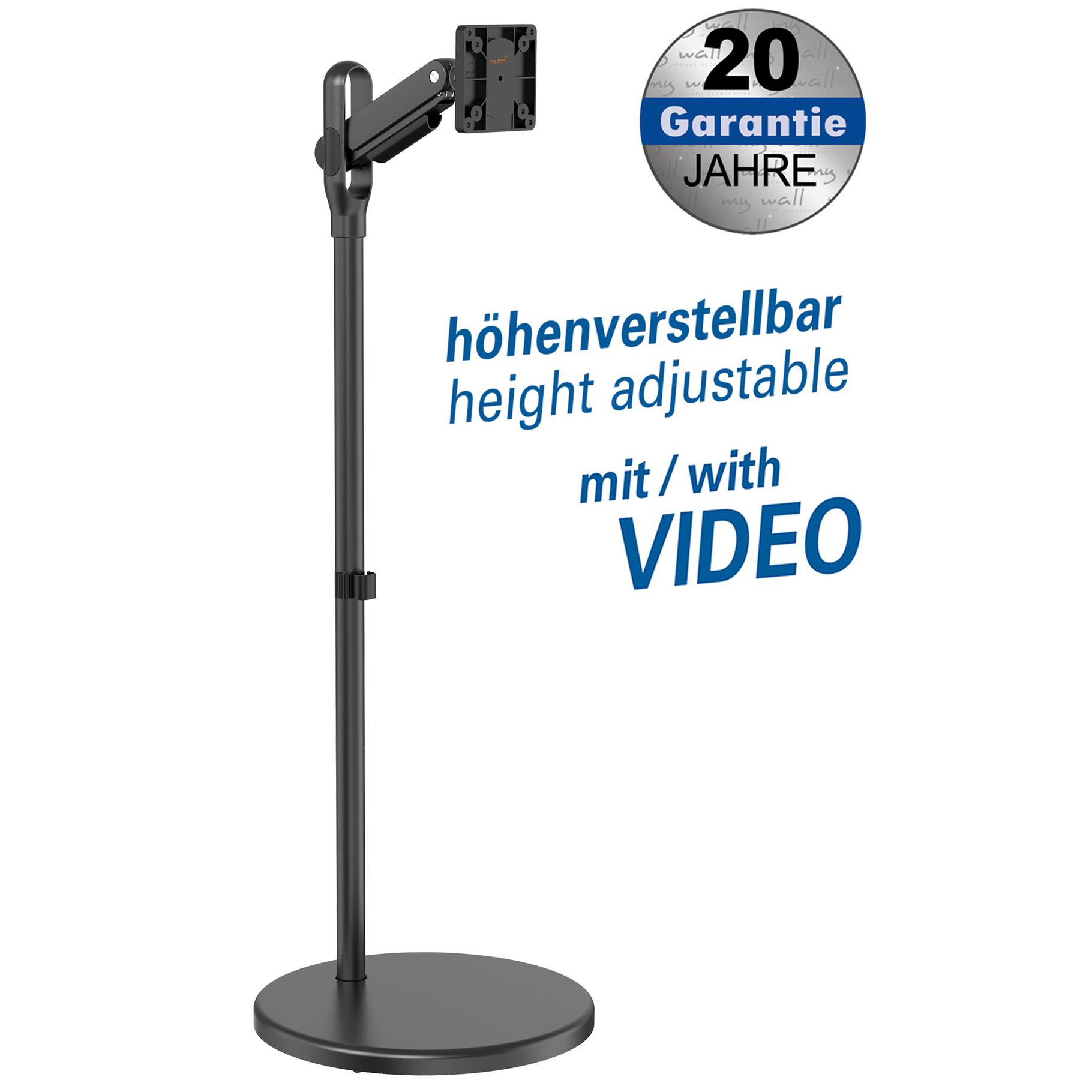 my wall Fully adjustable table mount for tablets & smartphones For most 4.7 - 12.9 phones and tablet-0