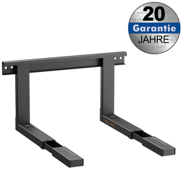 my wall mount for microwave ovens, load capacity up to 35 kg, extendable, silver